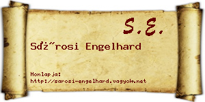 Sárosi Engelhard névjegykártya